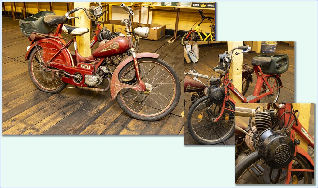 Äldre mopeder - King och Solex.