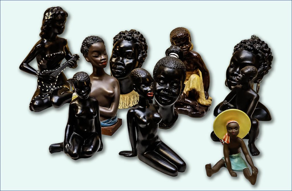 Afrikanska skulpturer.