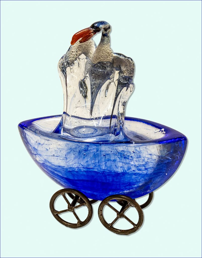 
Kjell Engman Båt Unique, 29 cm hög.